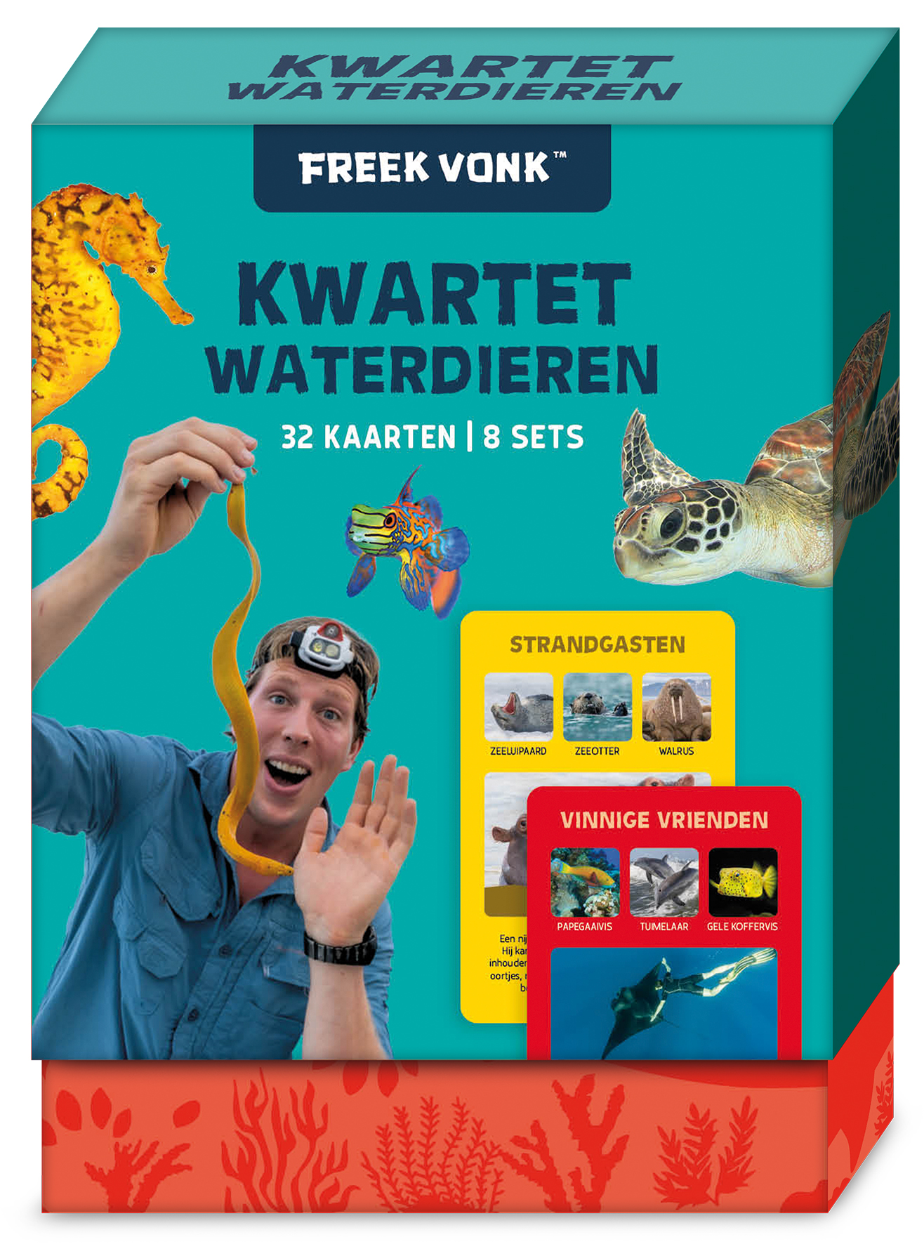 Kwartet waterdieren 