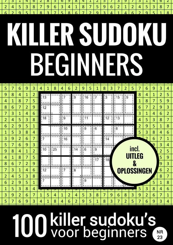 SUDOKU KILLER - Makkelijk - NR.23 - Puzzelboek met 100 Makkelijke Puzzels voor Volwassenen en Ouderen