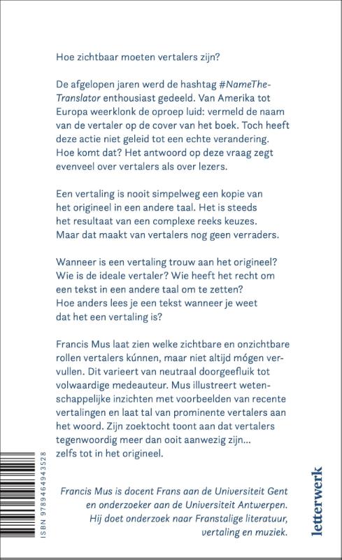 image for Wie is bang voor de vertaler?
