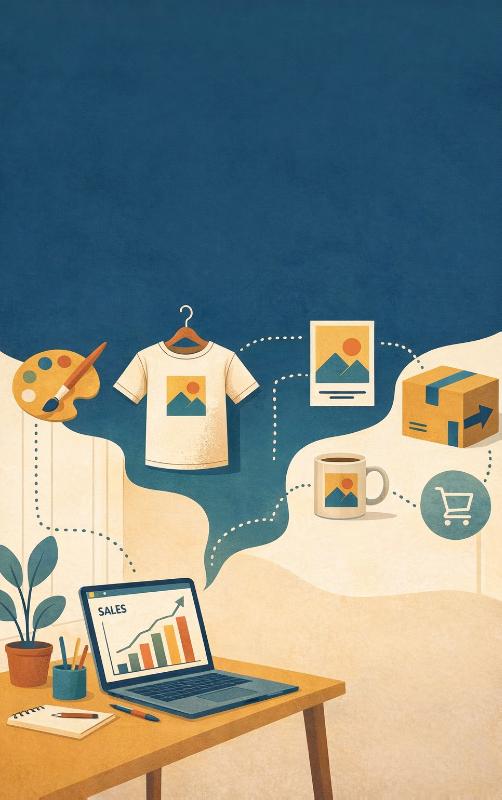 image for Geld Verdienen met Print on Demand