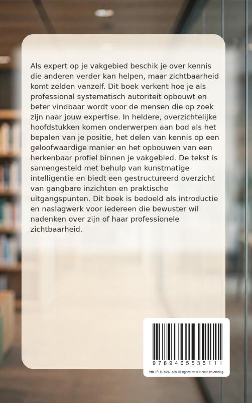 image for Zichtbaar worden in je vakgebied