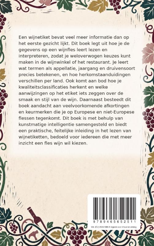 image for Etiketten lezen op een wijnfles