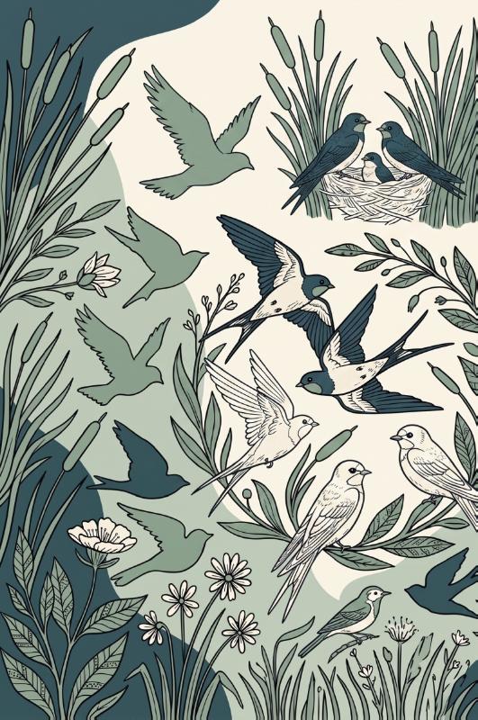 image for Zwaluwen en trekvogels