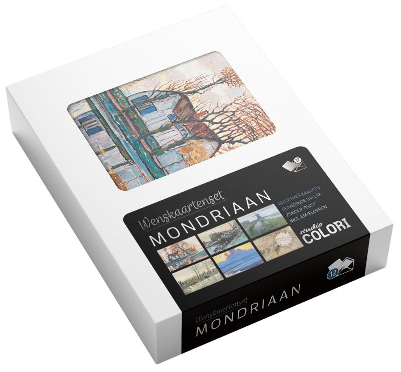 Wenskaartenset Mondriaan