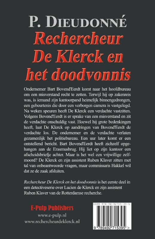 image for Rechercheur De Klerck en het doodvonnis