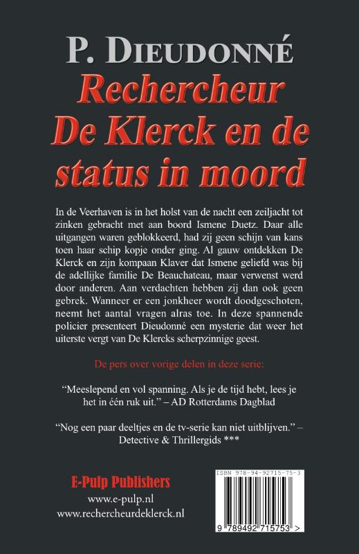 image for Rechercheur De Klerck en de status in moord