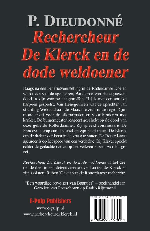 image for Rechercheur De Klerck en de dode weldoener