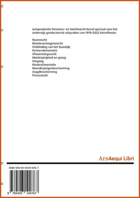 image for Jurisprudentie Personen- & familierecht 1979-2022