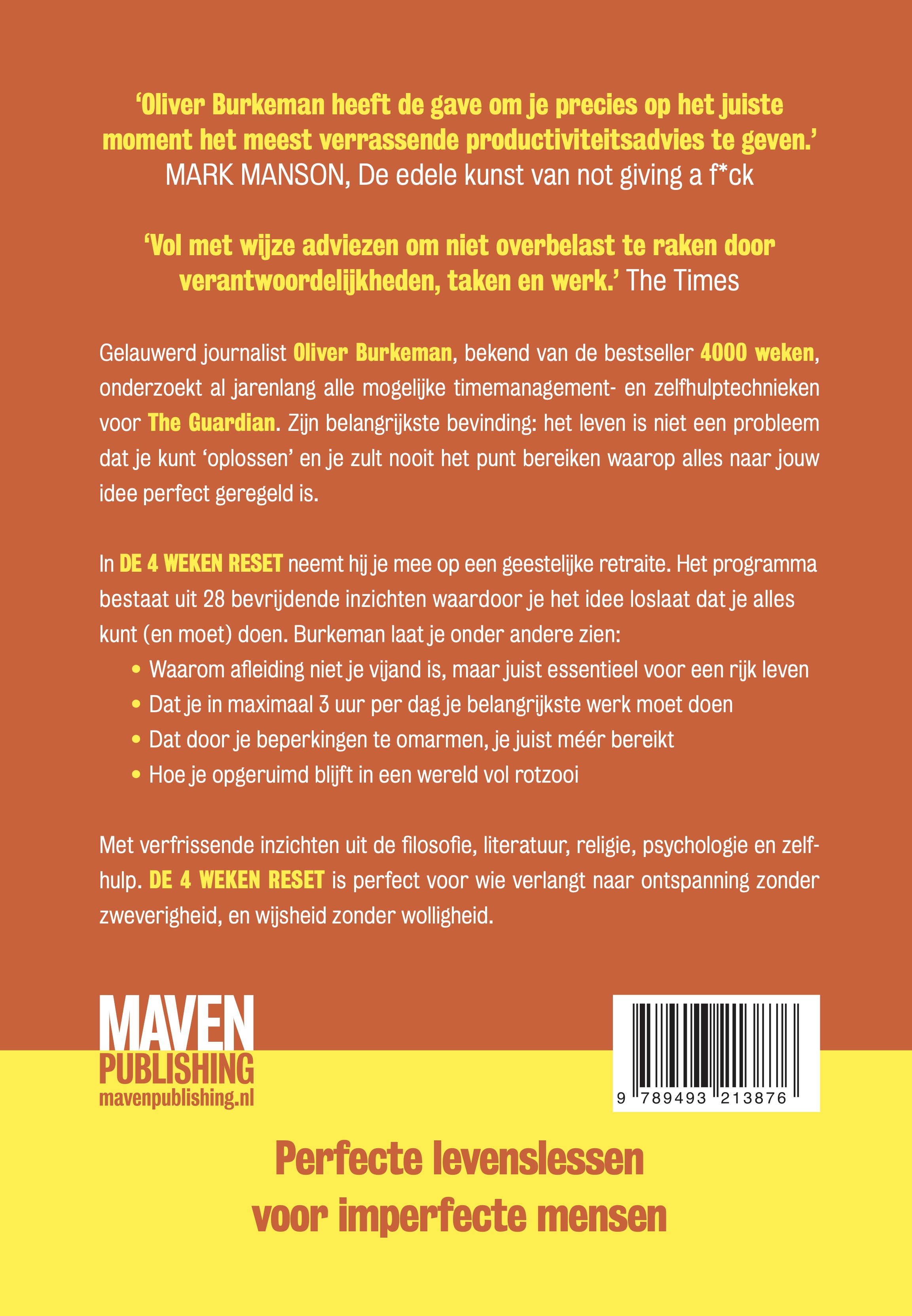 De 4 weken reset In (ongeveer) 28 dagen meer innerlijke rust