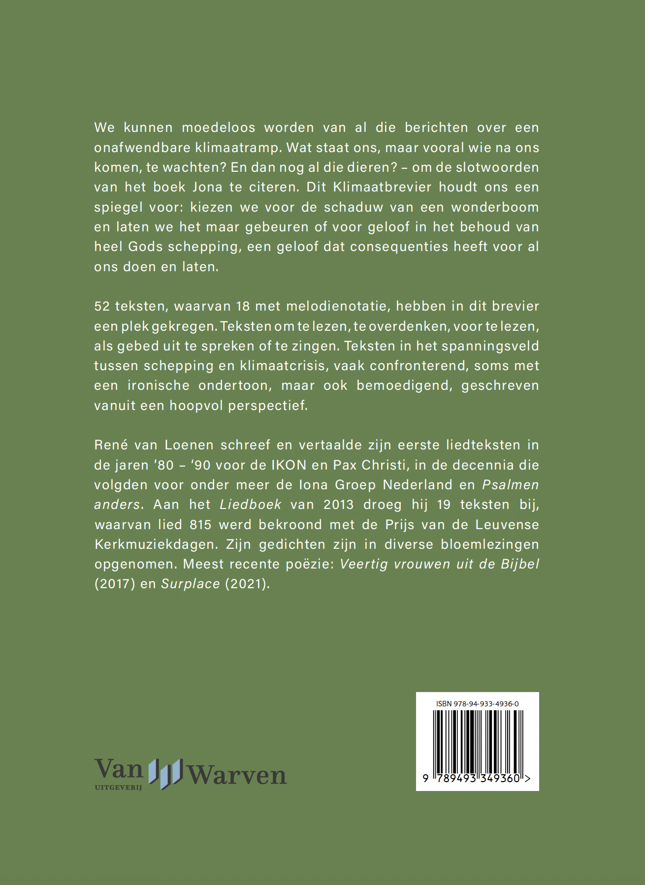 Klimaatbrevier gebeden, gedichten, liederen
