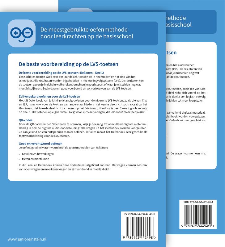 image for Rekenen voor de LVS-toetsen set - Deel 1 en 2 - Groep 4