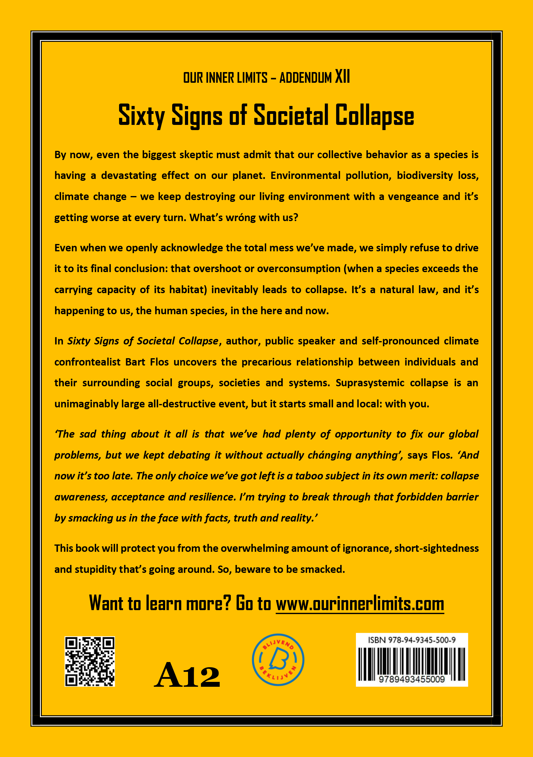Sixty Signs of Societal Collapse Our Inner Limits  Addendum XII