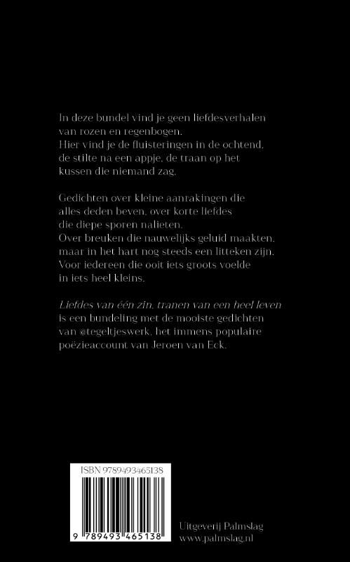 image for Liefdes van één zin, tranen van een heel leven