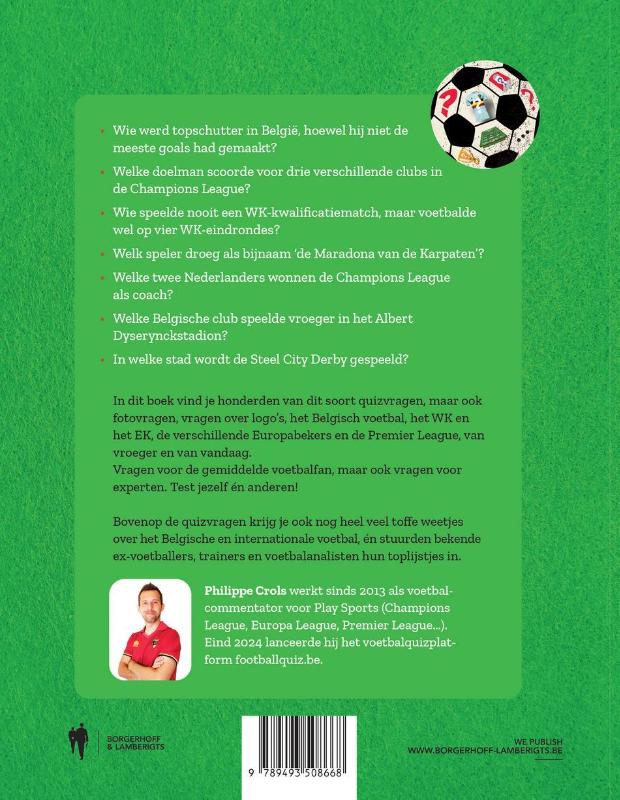 image for Het grote voetbalquizboek