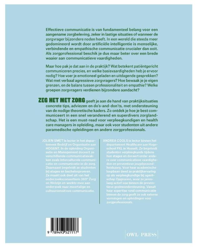 image for Zeg het met zorg