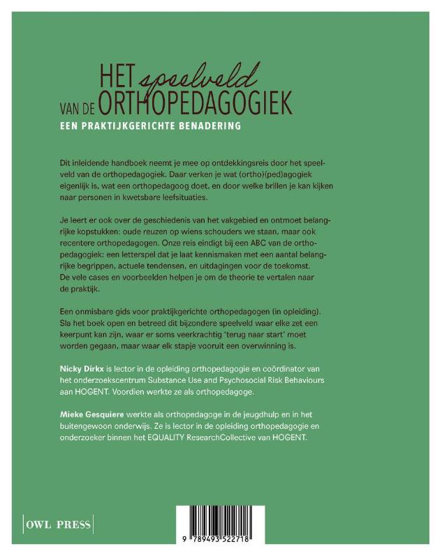 image for Het speelveld van de orthopedagogiek