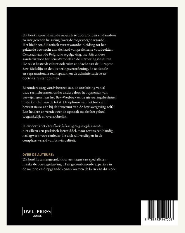 image for Handboek belasting toegevoegde waarde